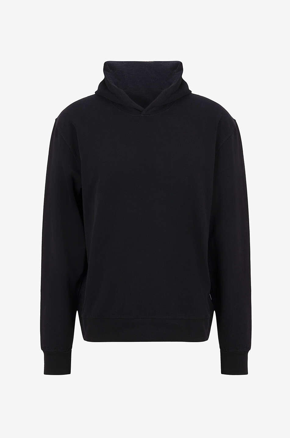 04651/ Sweat-shirt à capuche en coton Homme NOIR 1