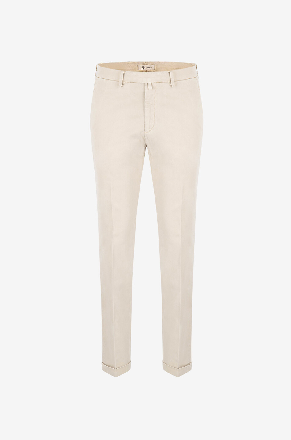 Pantalon chino en sergé de lyocell et coton