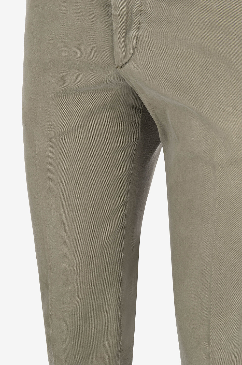 B SETTECENTO Pantalon chino en sergé de lyocell et coton Homme VERT MOYEN 3