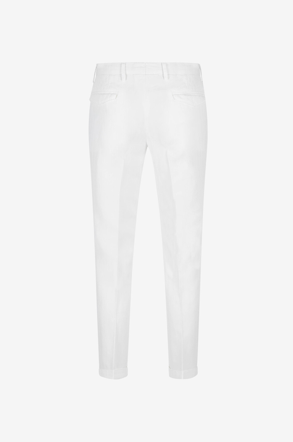 B SETTECENTO Pantalon chino en lycra texturé chevrons Homme BLANC 2