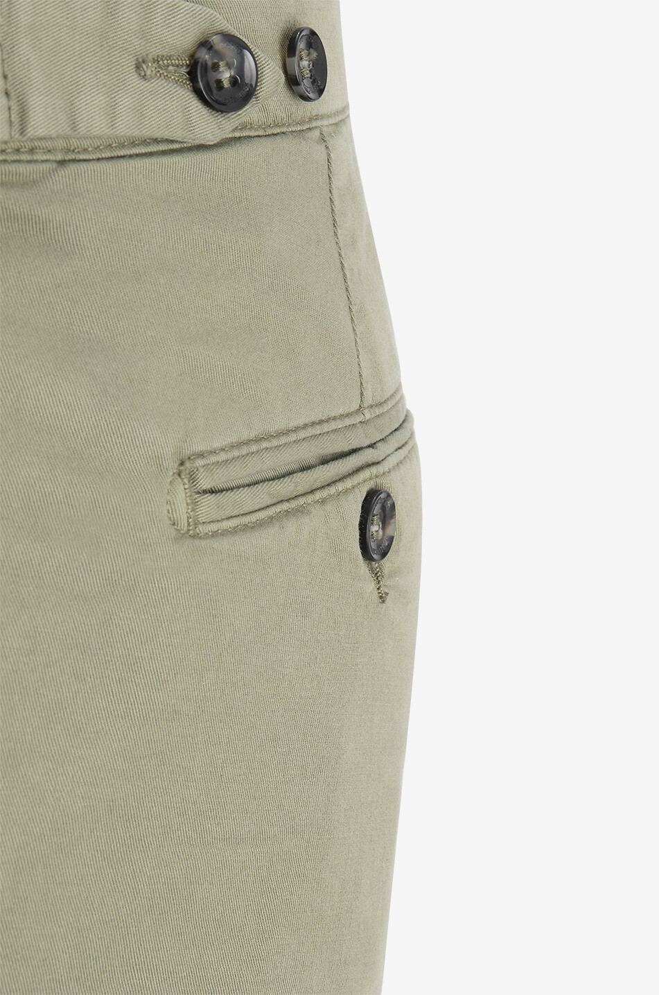 B SETTECENTO Cotton twill Bermuda shorts Men MEDIUM GREEN 3