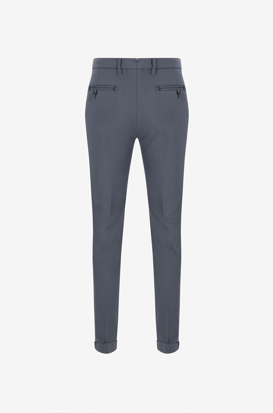 B SETTECENTO Pantalon chino slim en coton Homme BLEU FONCE 2