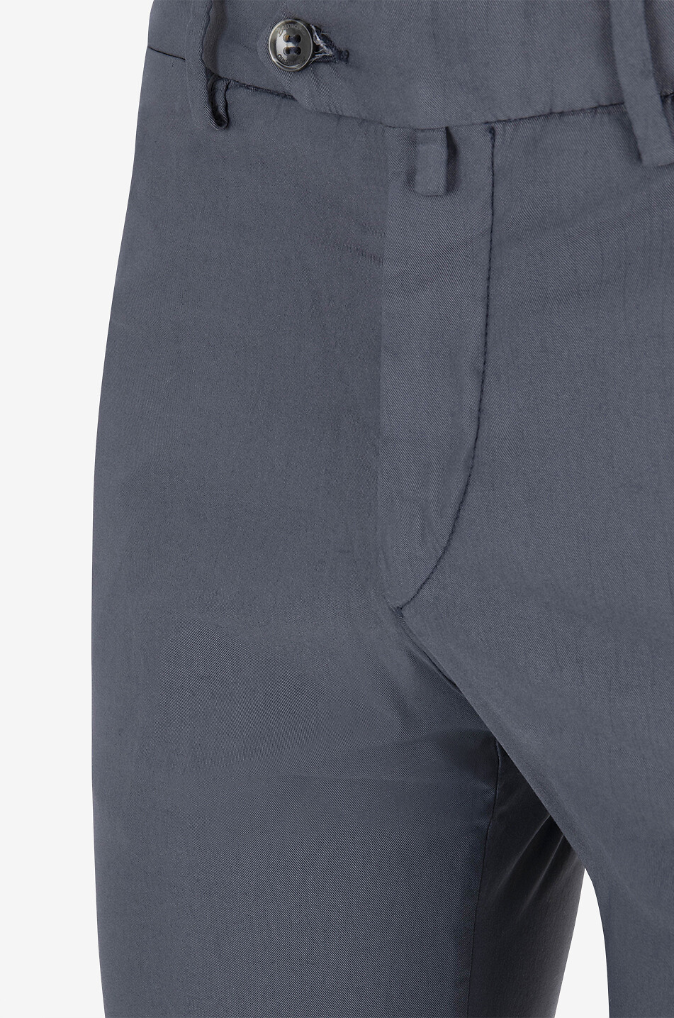 B SETTECENTO Pantalon chino slim en coton Homme BLEU FONCE 3