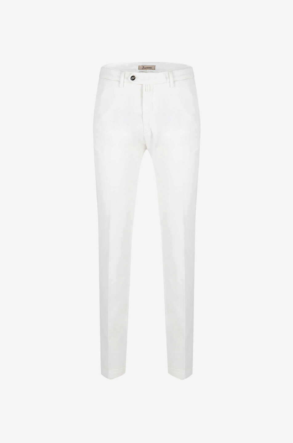 B SETTECENTO Pantalon chino en sergé de lyocell et coton Homme BLANC 1