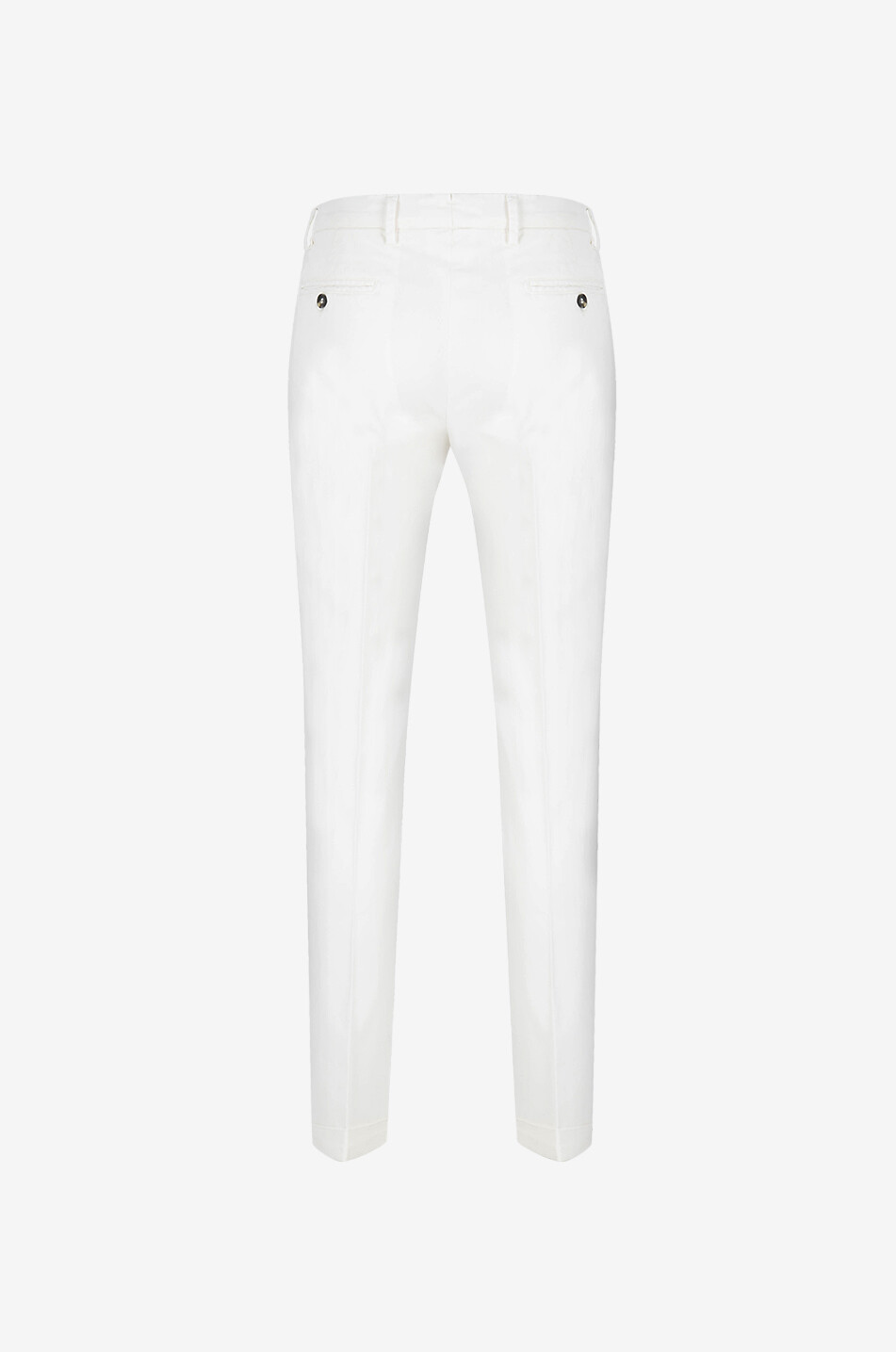 B SETTECENTO Pantalon chino en sergé de lyocell et coton Homme BLANC 2