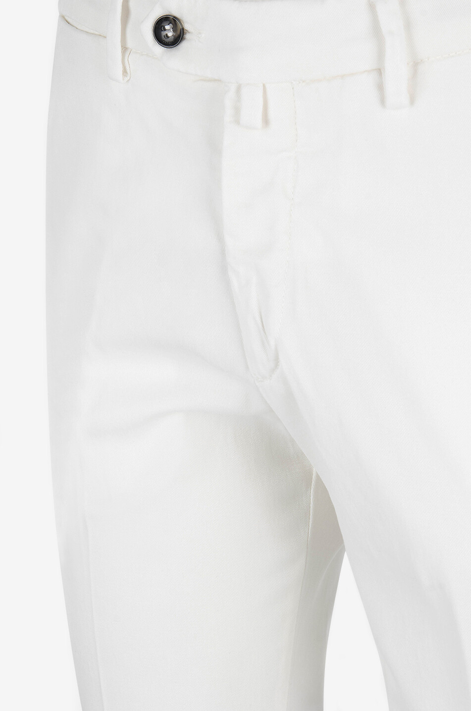 B SETTECENTO Pantalon chino en sergé de lyocell et coton Homme BLANC 3