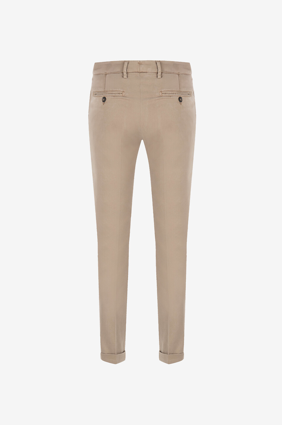 B SETTECENTO Chinohose aus Lyocell- und Baumwoll-Twill Herren BRAUN 2
