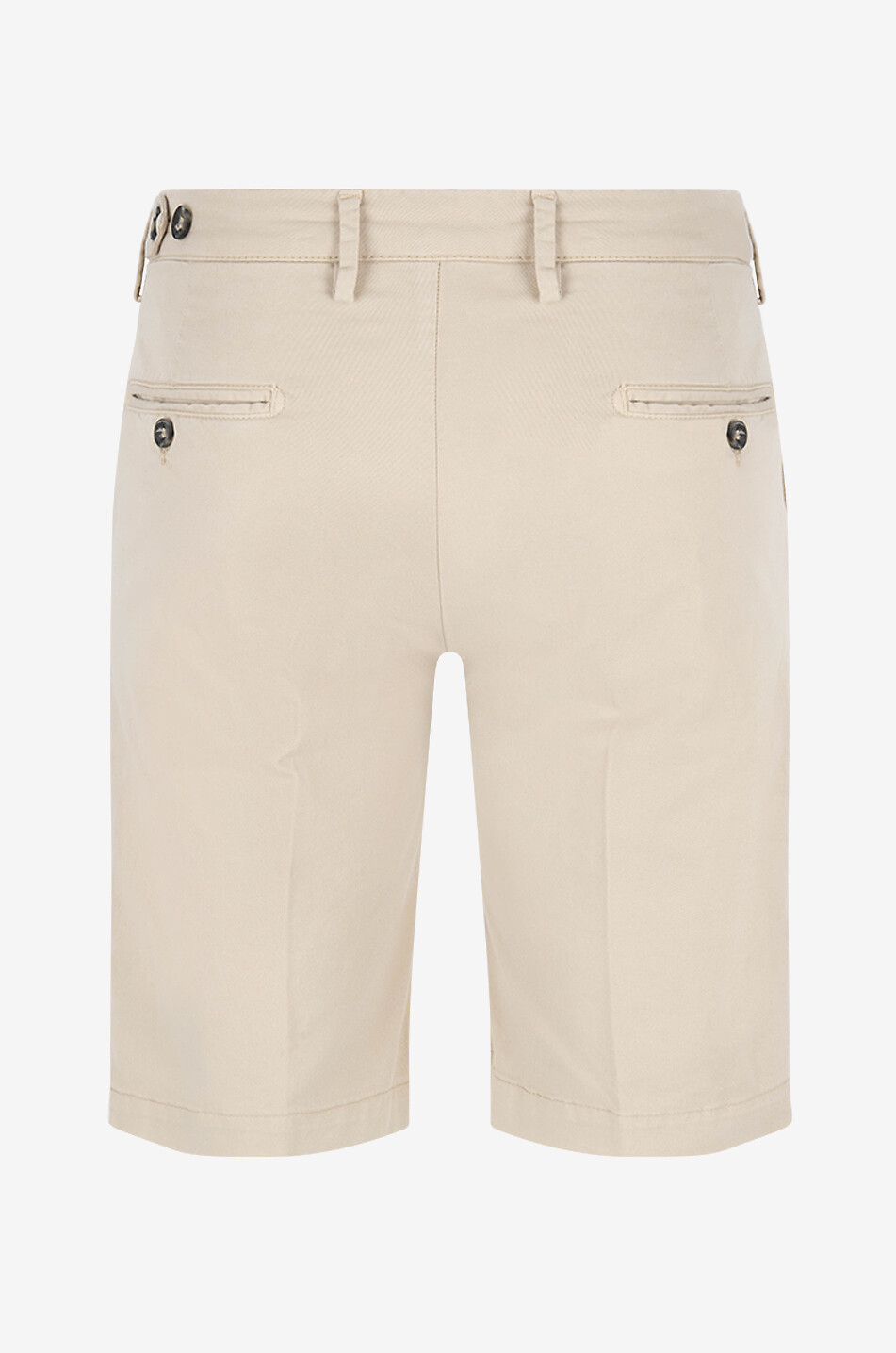 B SETTECENTO Cotton twill Bermuda shorts Men Light beige 2