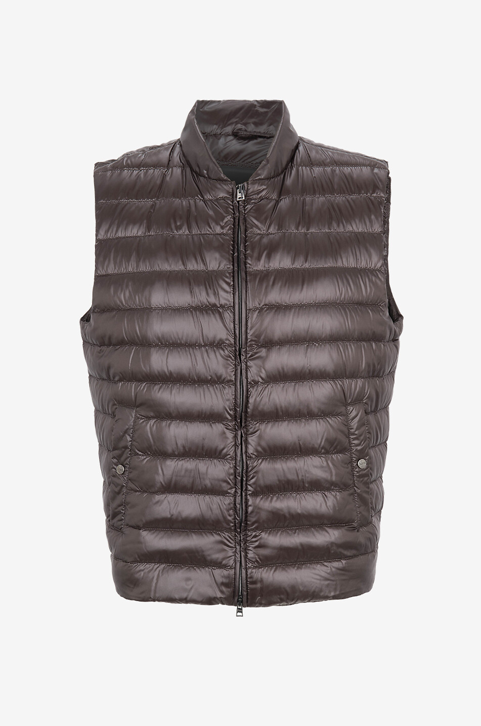 HERNO Gilet matelassé Homme MARRON FONCÉ 1
