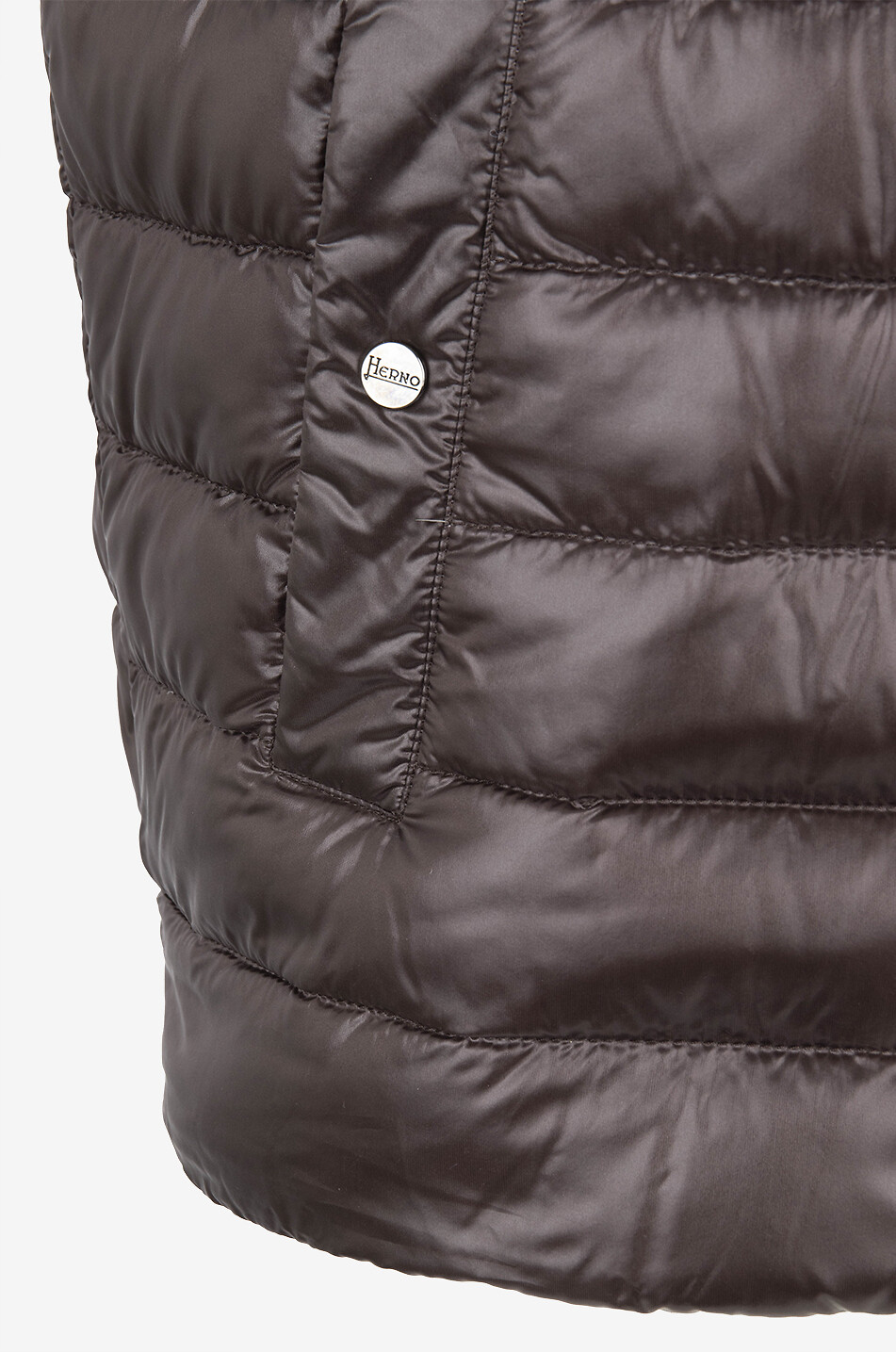 HERNO Gilet matelassé Homme MARRON FONCÉ 3
