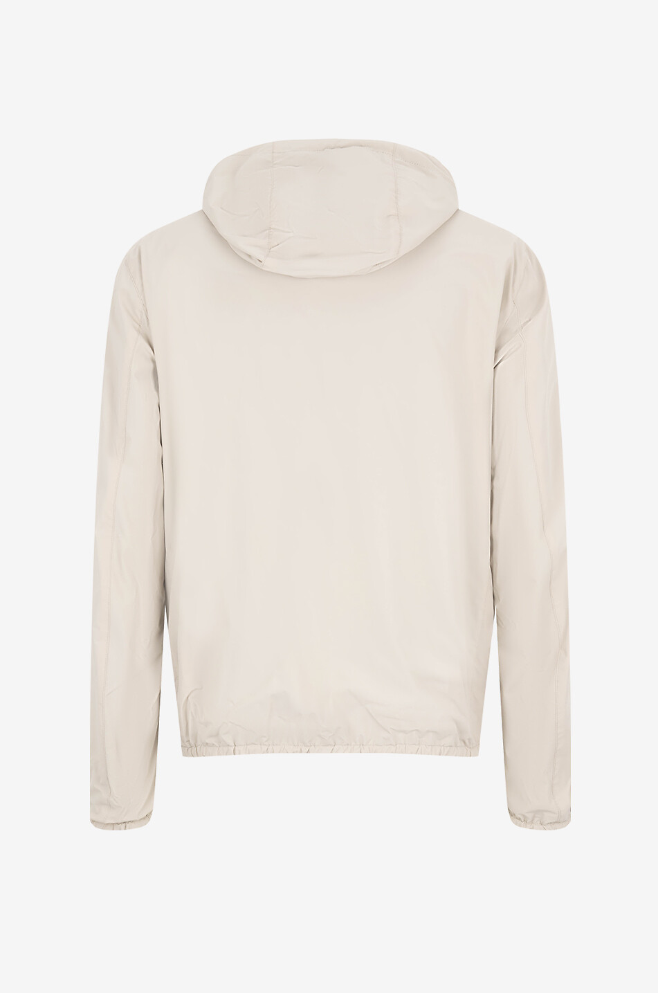 Wendbare Kapuzensweatjacke aus Schurwolle und Seide