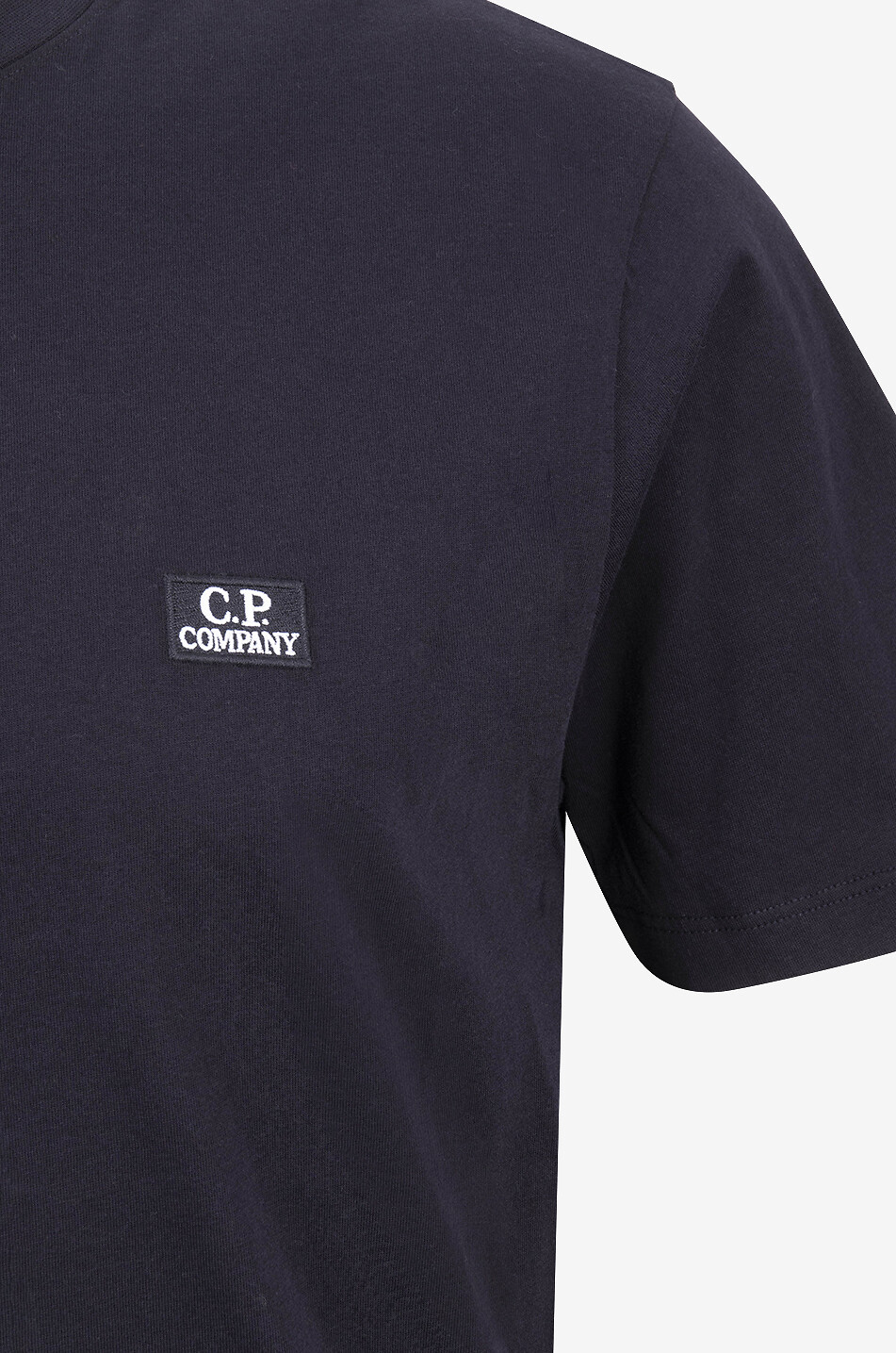 C.P. COMPANY 30/1 Jersey T-shirt with logo patch Men DARK BLUE 3