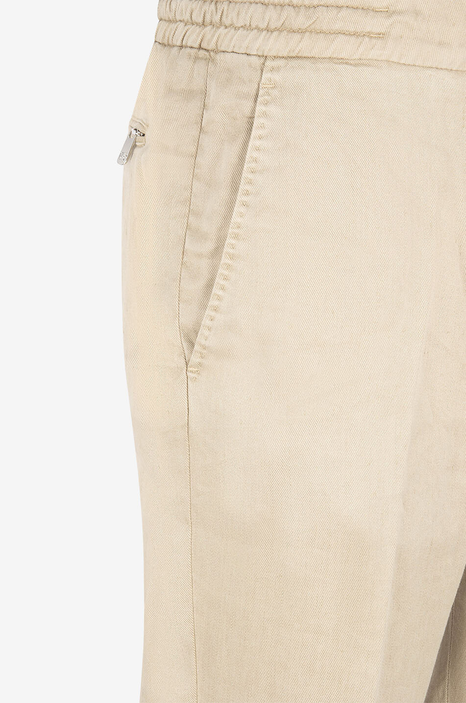 MARCO PESCAROLO Caracciolo linen and lyocell casual trousers Men Light beige 3