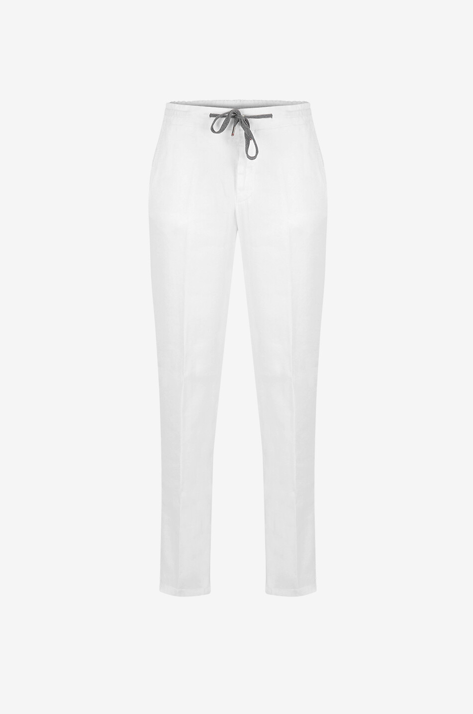 MARCO PESCAROLO Caracciolo linen and lyocell casual trousers Men WHITE 1