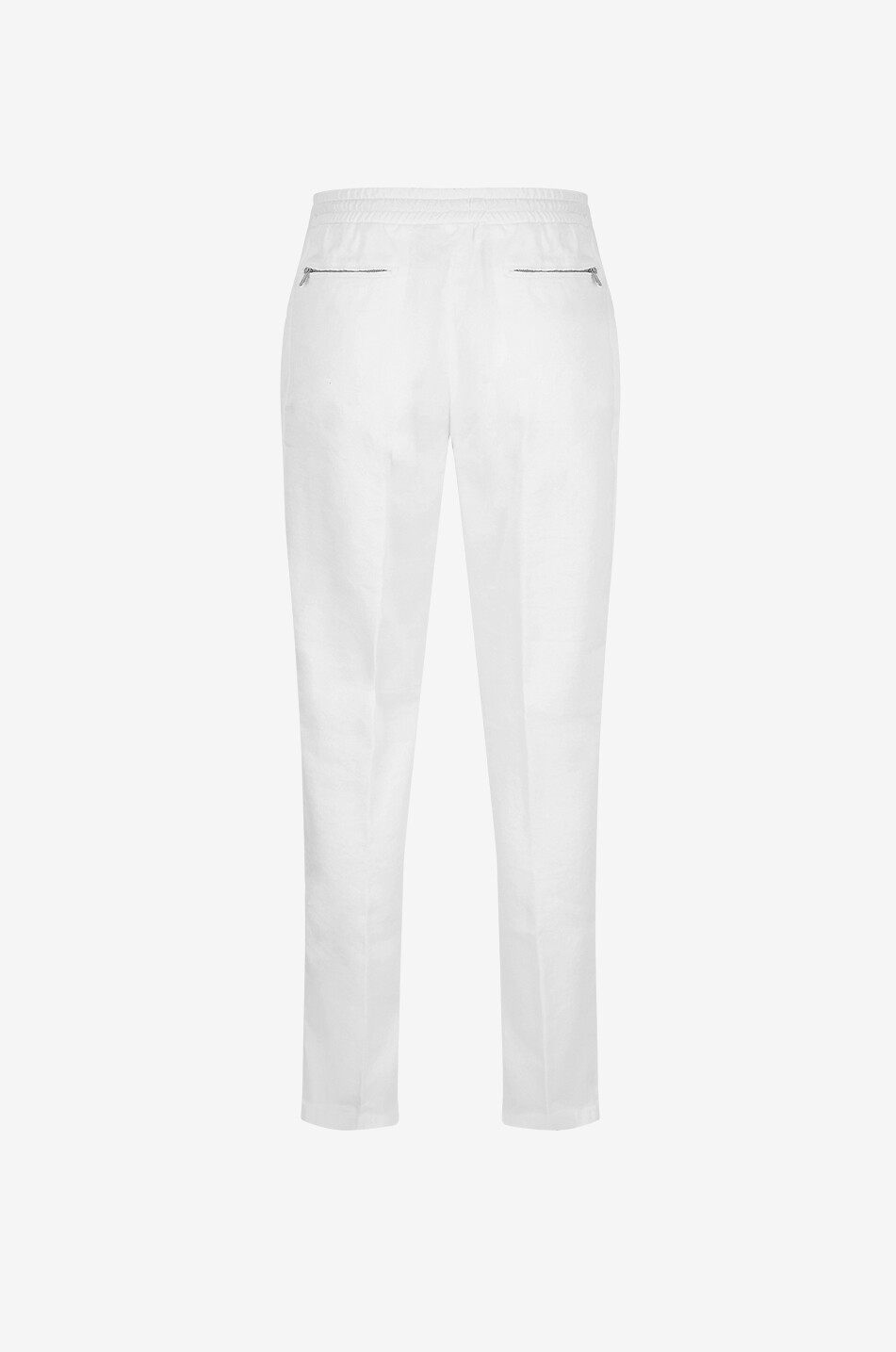 MARCO PESCAROLO Caracciolo linen and lyocell casual trousers Men WHITE 2