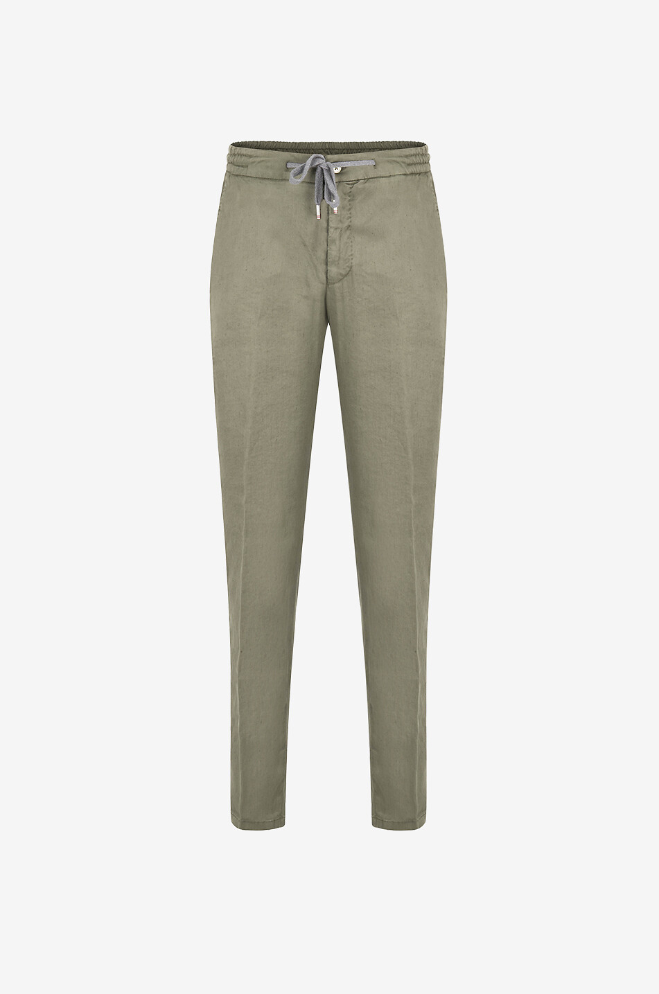 MARCO PESCAROLO Caracciolo linen and lyocell casual trousers Men MEDIUM GREEN 1