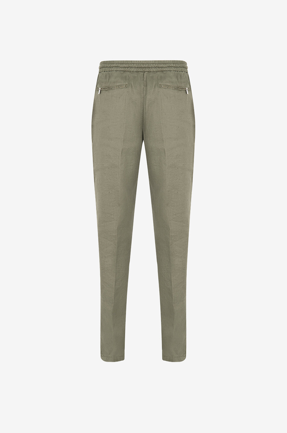 MARCO PESCAROLO Caracciolo linen and lyocell casual trousers Men MEDIUM GREEN 2