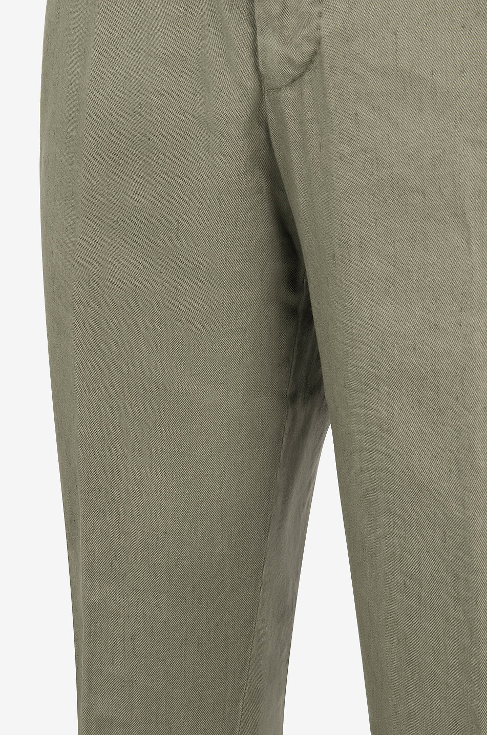 MARCO PESCAROLO Caracciolo linen and lyocell casual trousers Men MEDIUM GREEN 3