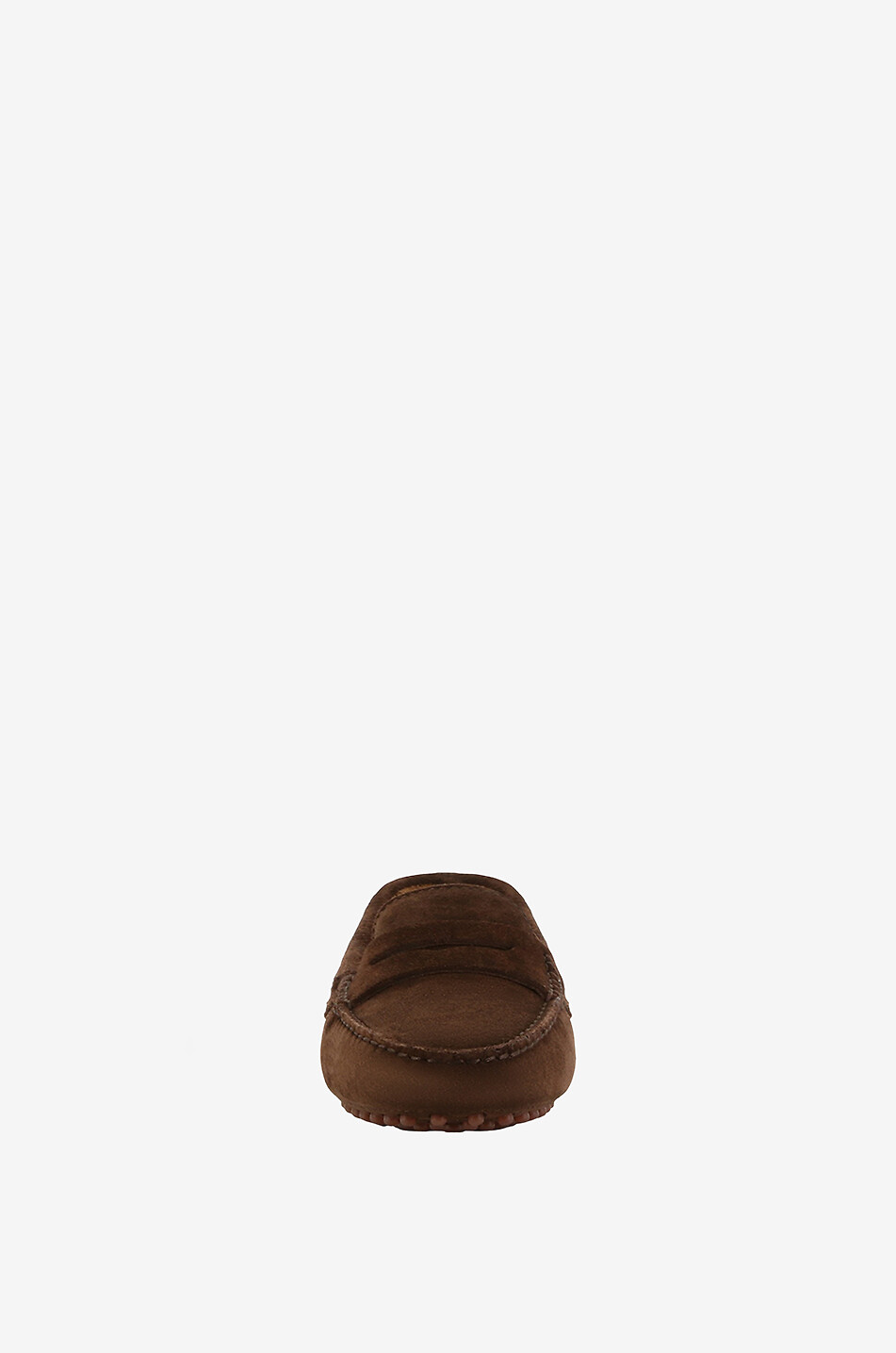 BONGENIE Monza suede loafers with pebbles Women DARK BROWN 2
