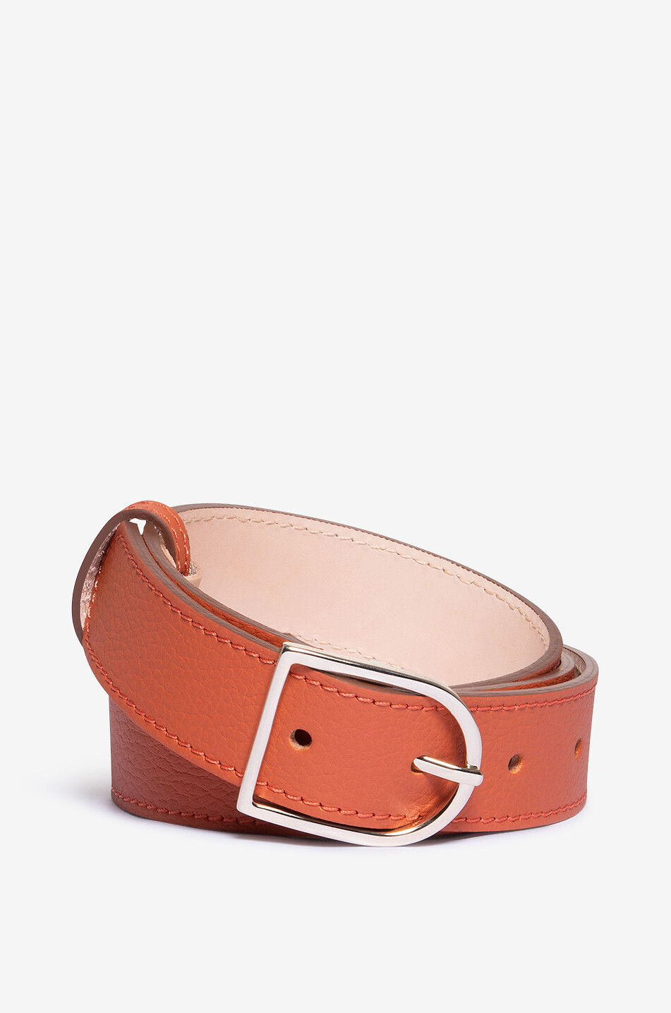 BERTHILLE Gürtel aus Glattleder - 30 mm Damen ORANGE 1