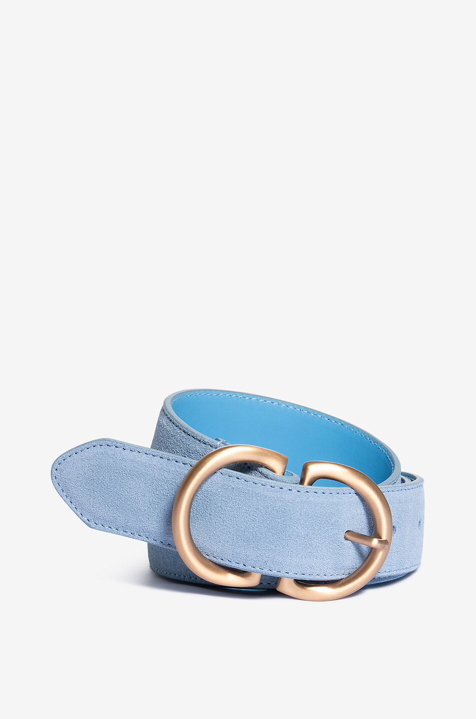 Ceinture en daim à double boucle - 33 mm