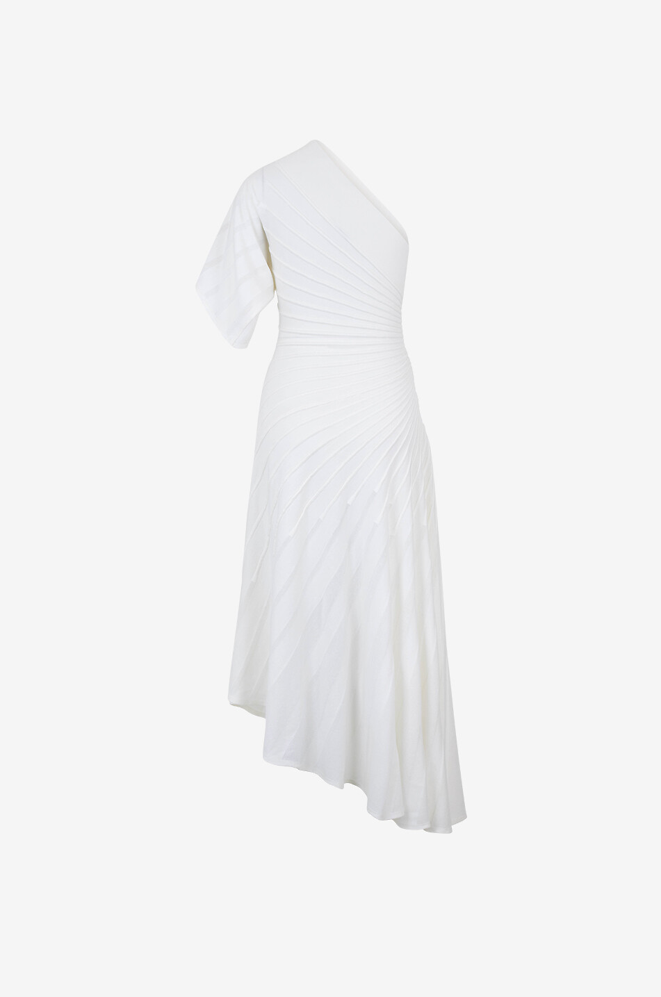 Asymmetrisches schulterfreies Strickkleid Ottoman