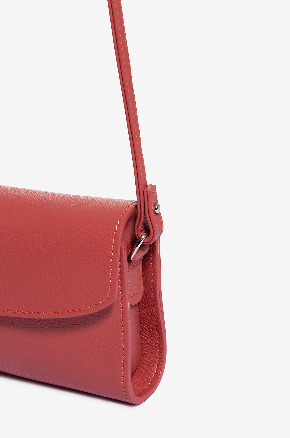 BERTHILLE Umhängetasche aus Rindsleder Trotter XL Damen HELLROT 5