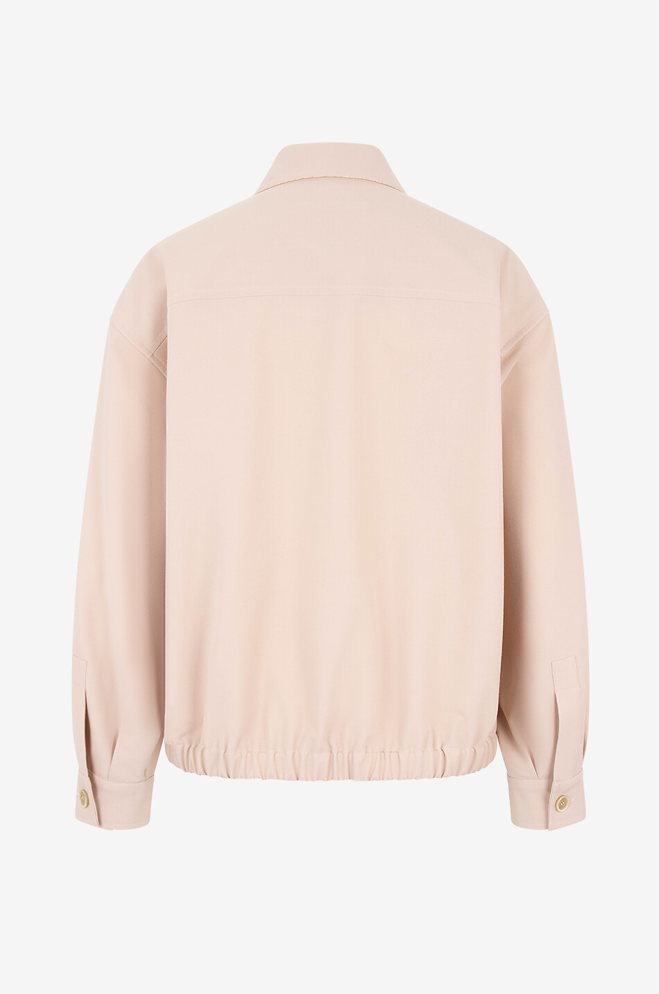 FABIANA FILIPPI Bomber boxy en toile Tecno Tailoring Femme Beige clair 2