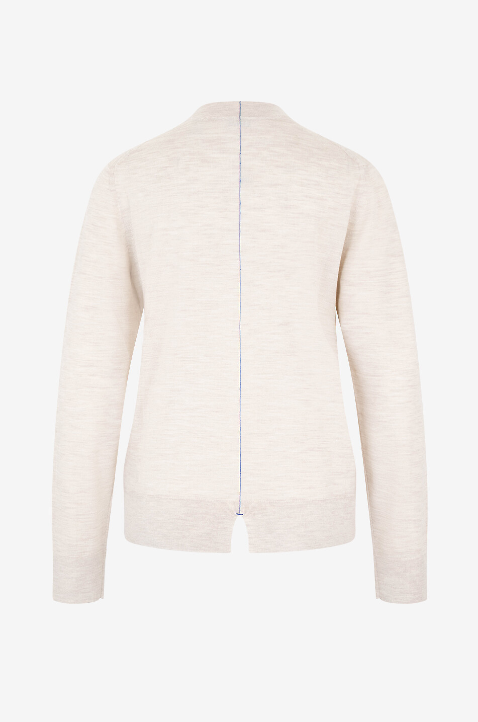 BURBERRY Cardigan boutonné fin en laine brodé B Shield Femme BEIGE 2