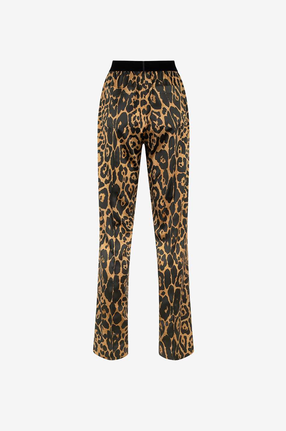 TOM FORD Pantalon en satin imprimé léopard PJ Femme CAMEL 2