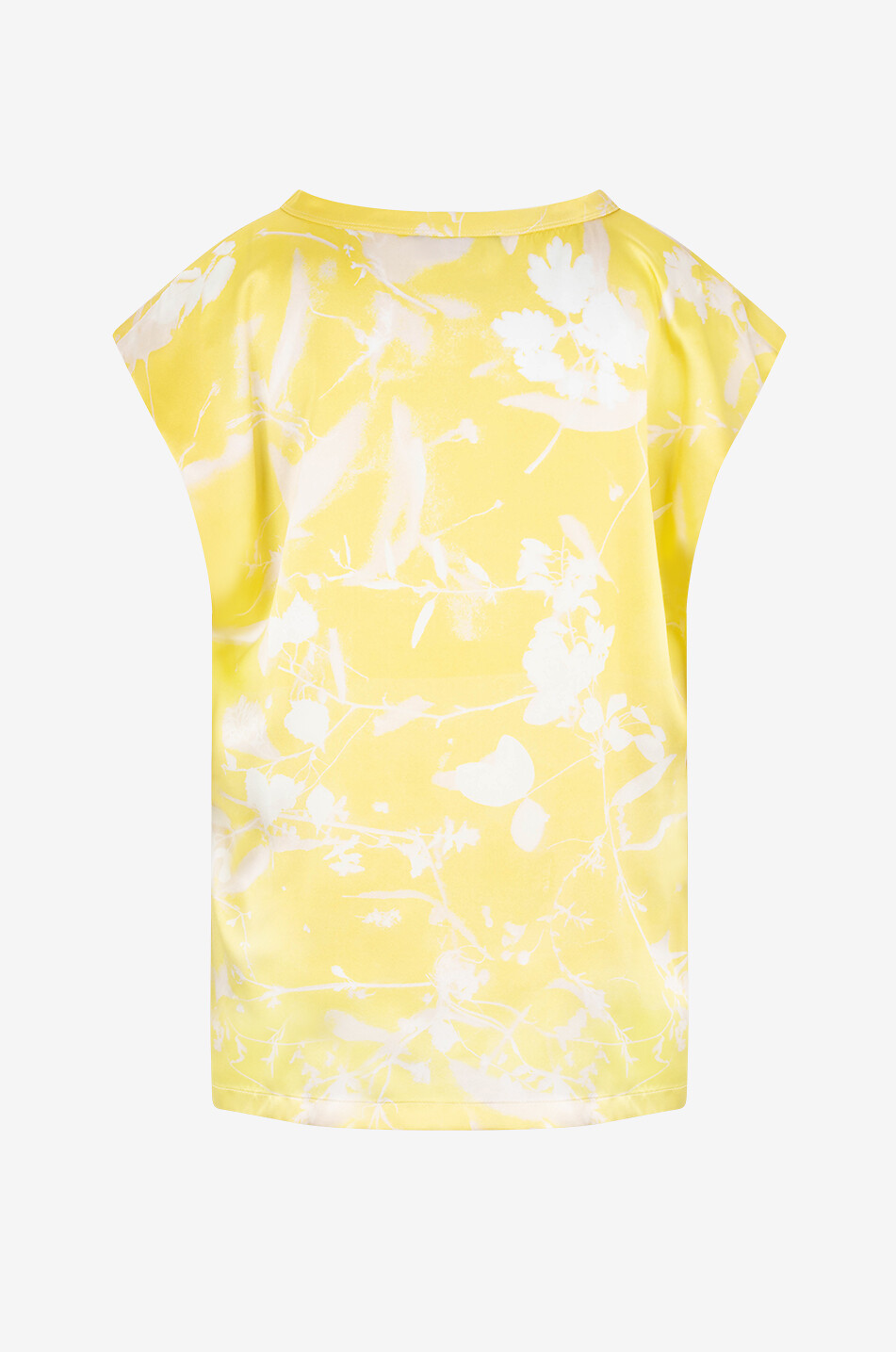 FABIANA FILIPPI Tilia short-sleeved satin top Women YELLOW 2