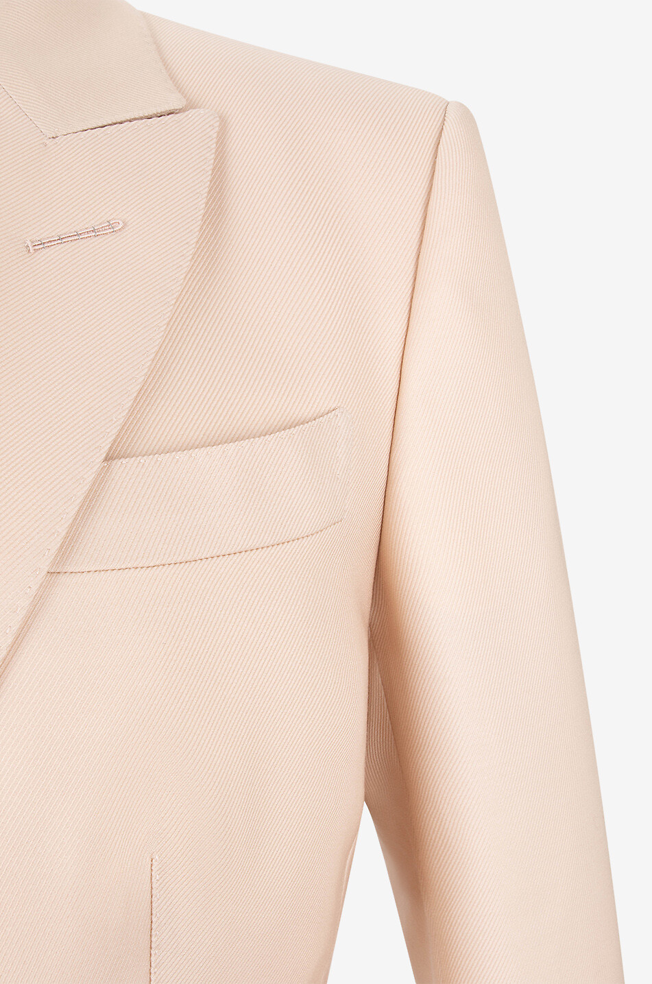 Single-breasted wool and silk twill blazer