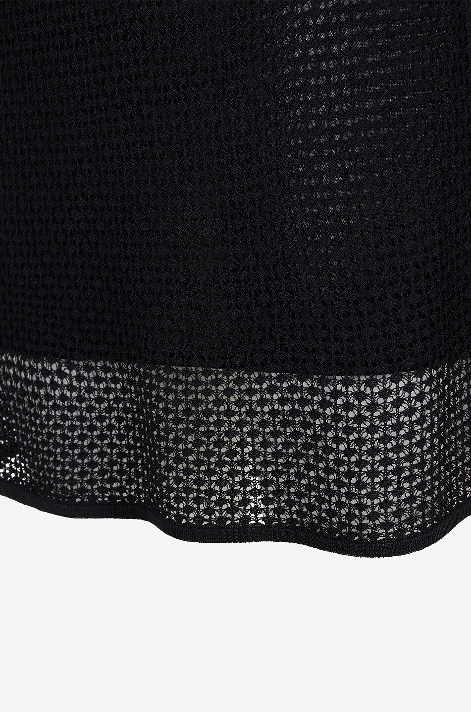 TOM FORD Lochstrick-Minikleid mit V-Ausschnitt Damen SCHWARZ 3