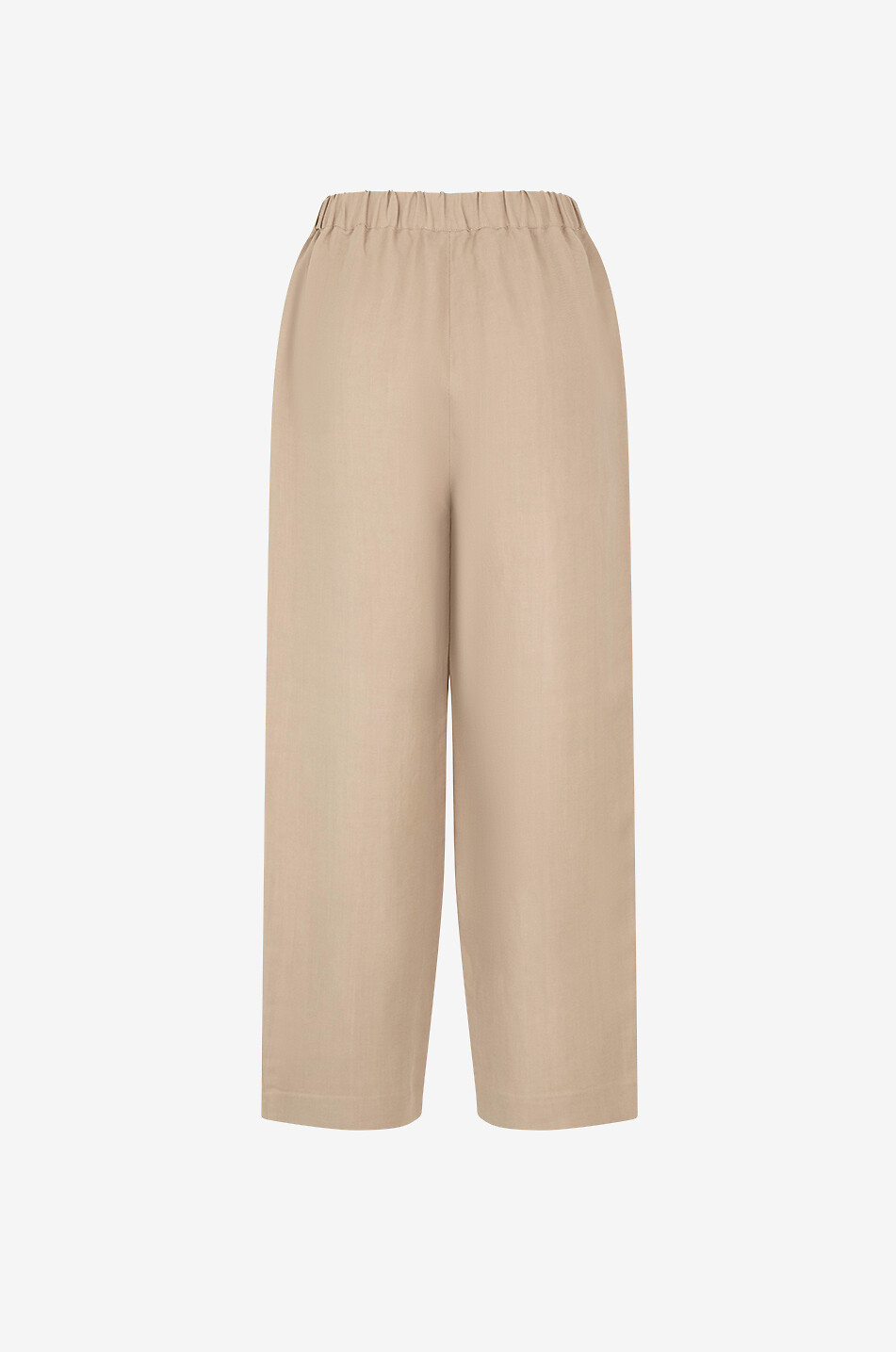 ANTONELLI FIRENZE Svezia cropped wide-leg linen blend twill trousers Women CAMEL 2