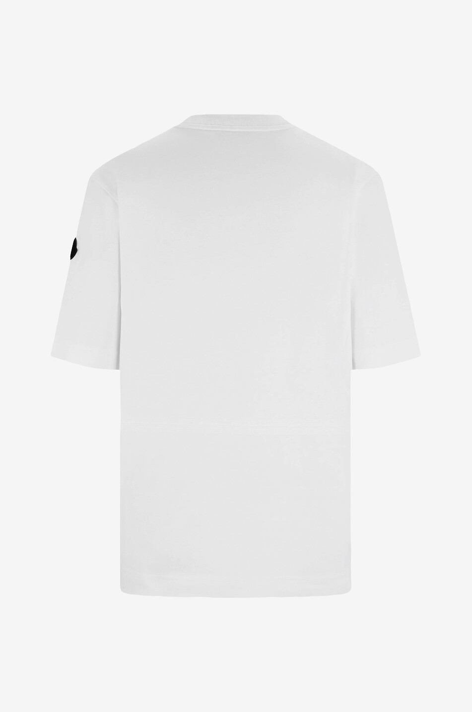 MONCLER Kurzarm-T-Shirt mit rundem 3D-Logo Damen WEISS 2