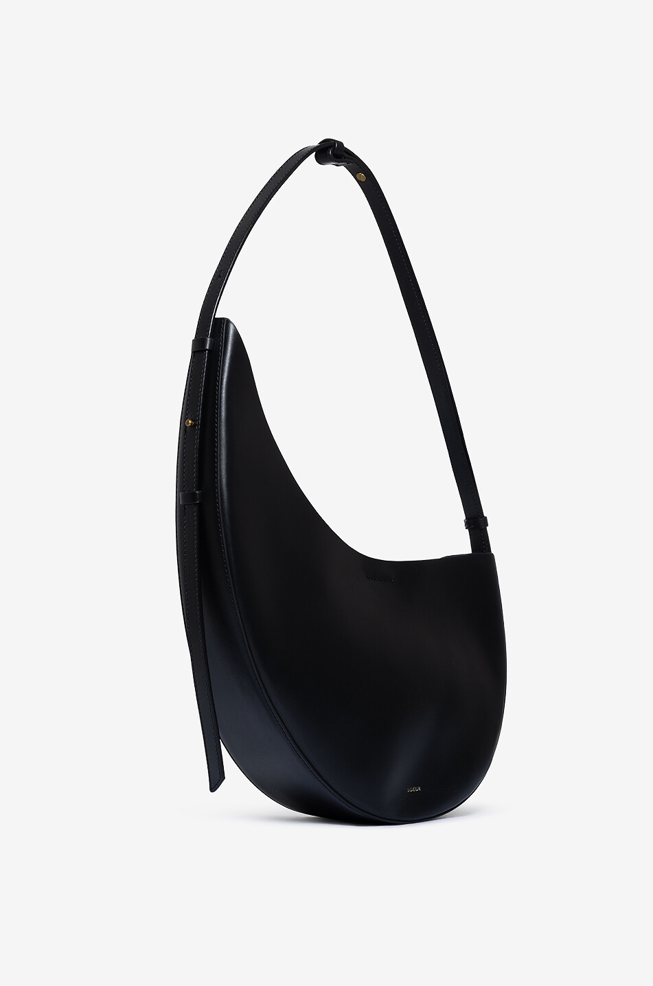 SOEUR Winona asymmetric leather shoulder bag Women BLACK 2