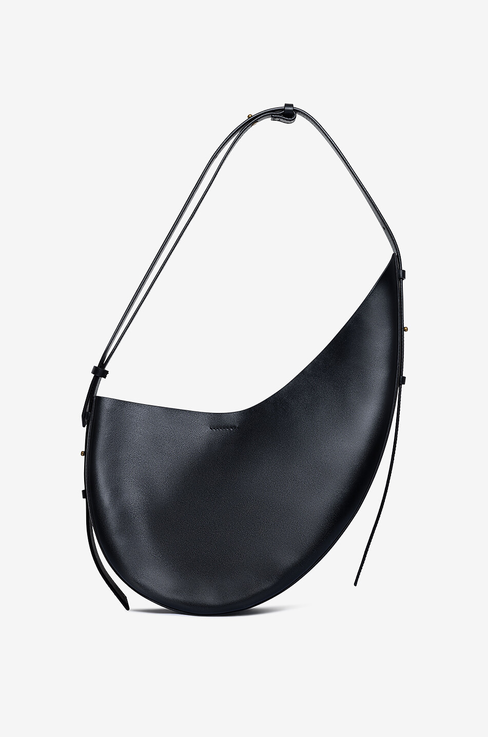 SOEUR Winona asymmetric leather shoulder bag Women BLACK 3