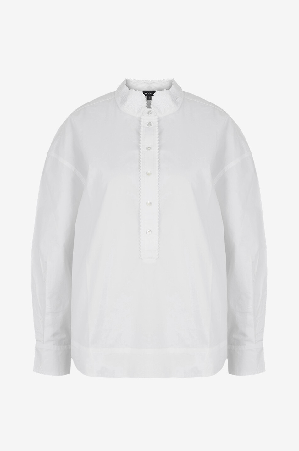 SOEUR Chemise à manches longues en coton Poeme Femme BLANC 1