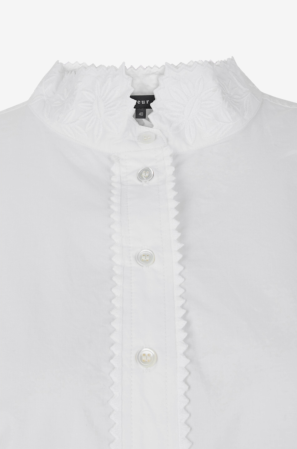 SOEUR Chemise à manches longues en coton Poeme Femme BLANC 3