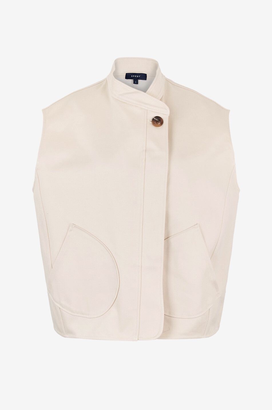 SOEUR Veste en coton Adeline Femme BLANC CASSE 1
