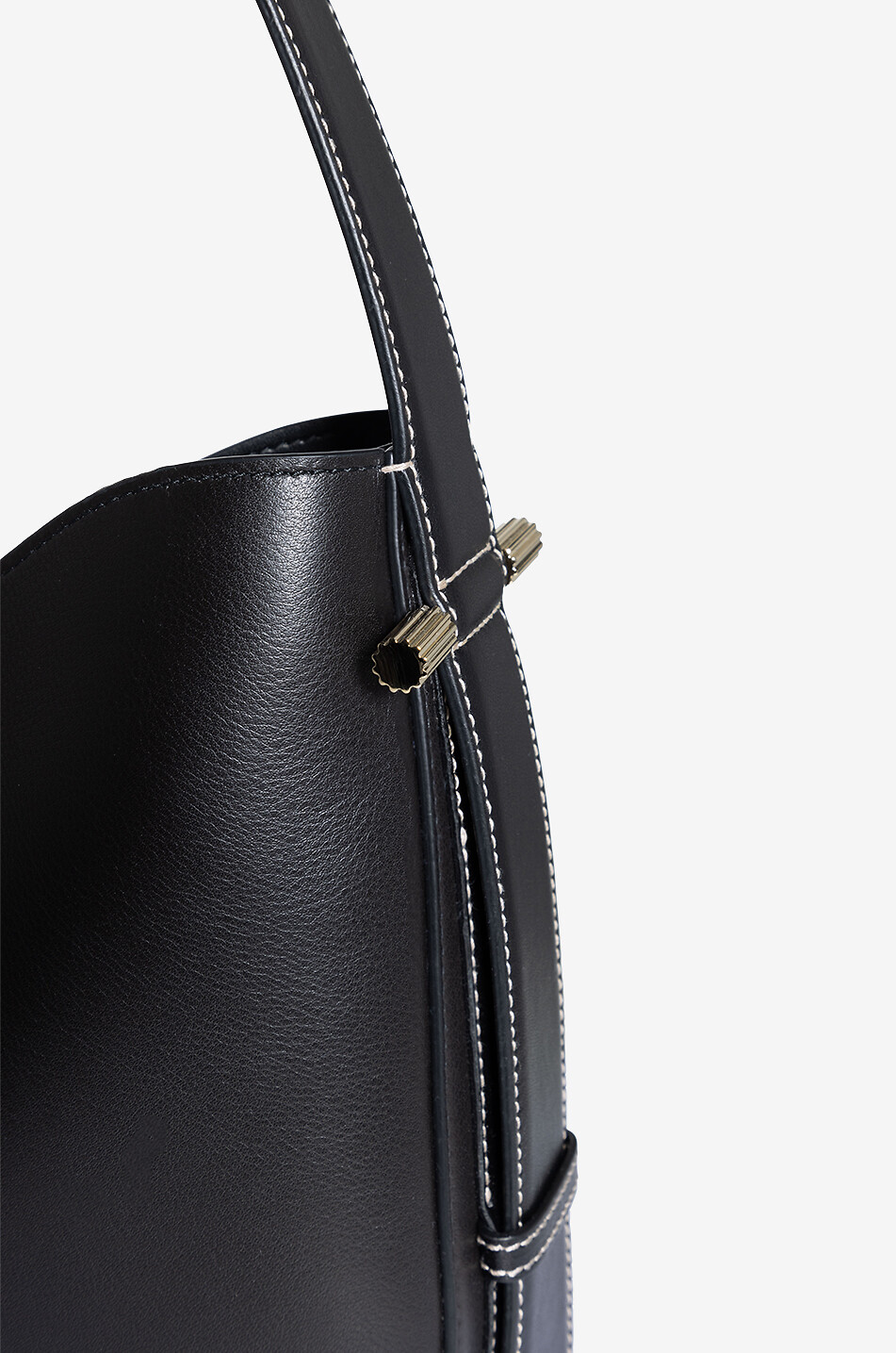 VICTORIA BECKHAM Hobotasche aus glattem Kalbsleder Dia Damen SCHWARZ 5