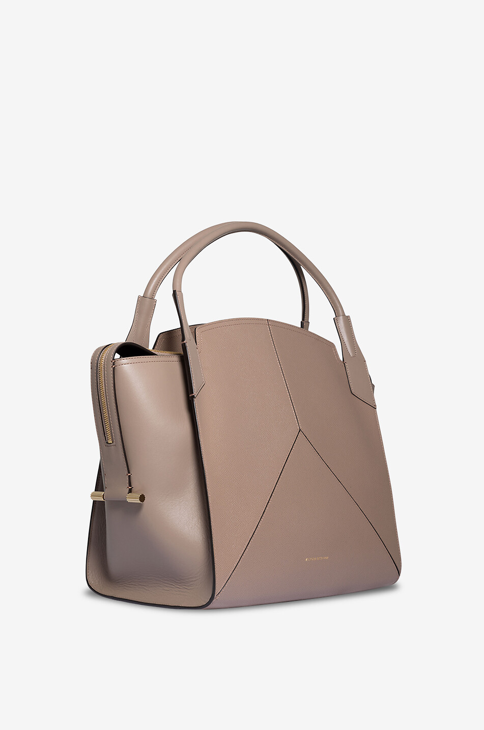 VICTORIA BECKHAM Victoria grained and smooth leather handbag Women [akeneo-beigefonce] 2