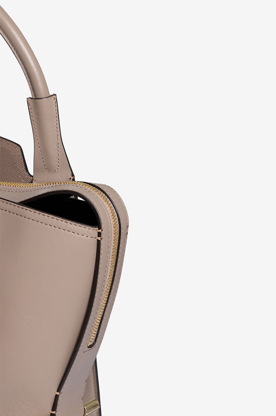 VICTORIA BECKHAM Victoria grained and smooth leather handbag Women [akeneo-beigefonce] 5