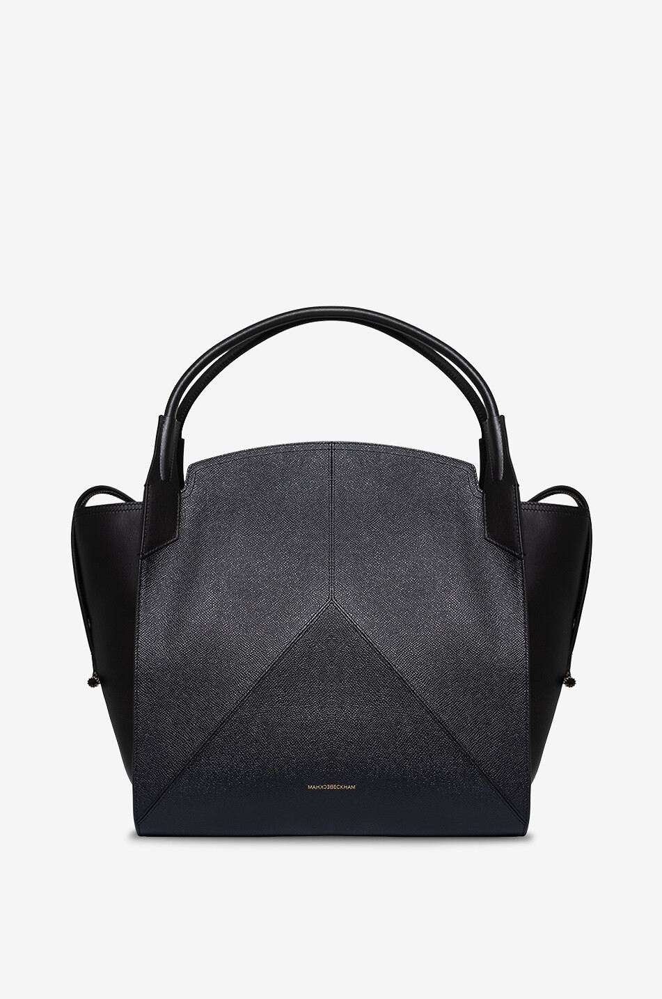 Handtasche aus glattem und genarbtem Leder Victoria