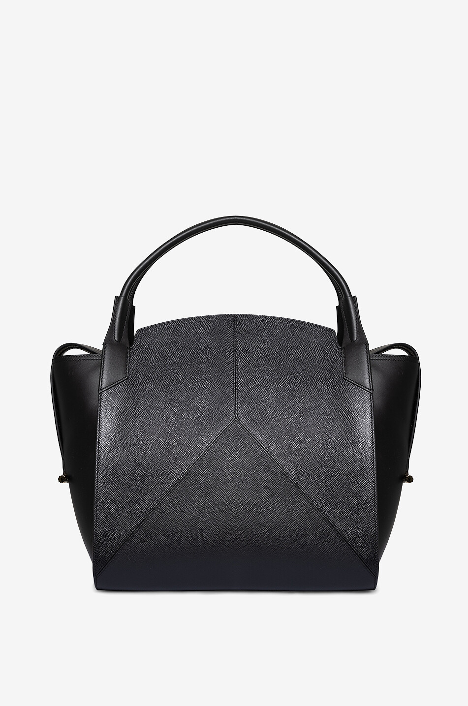 Handtasche aus glattem und genarbtem Leder Victoria