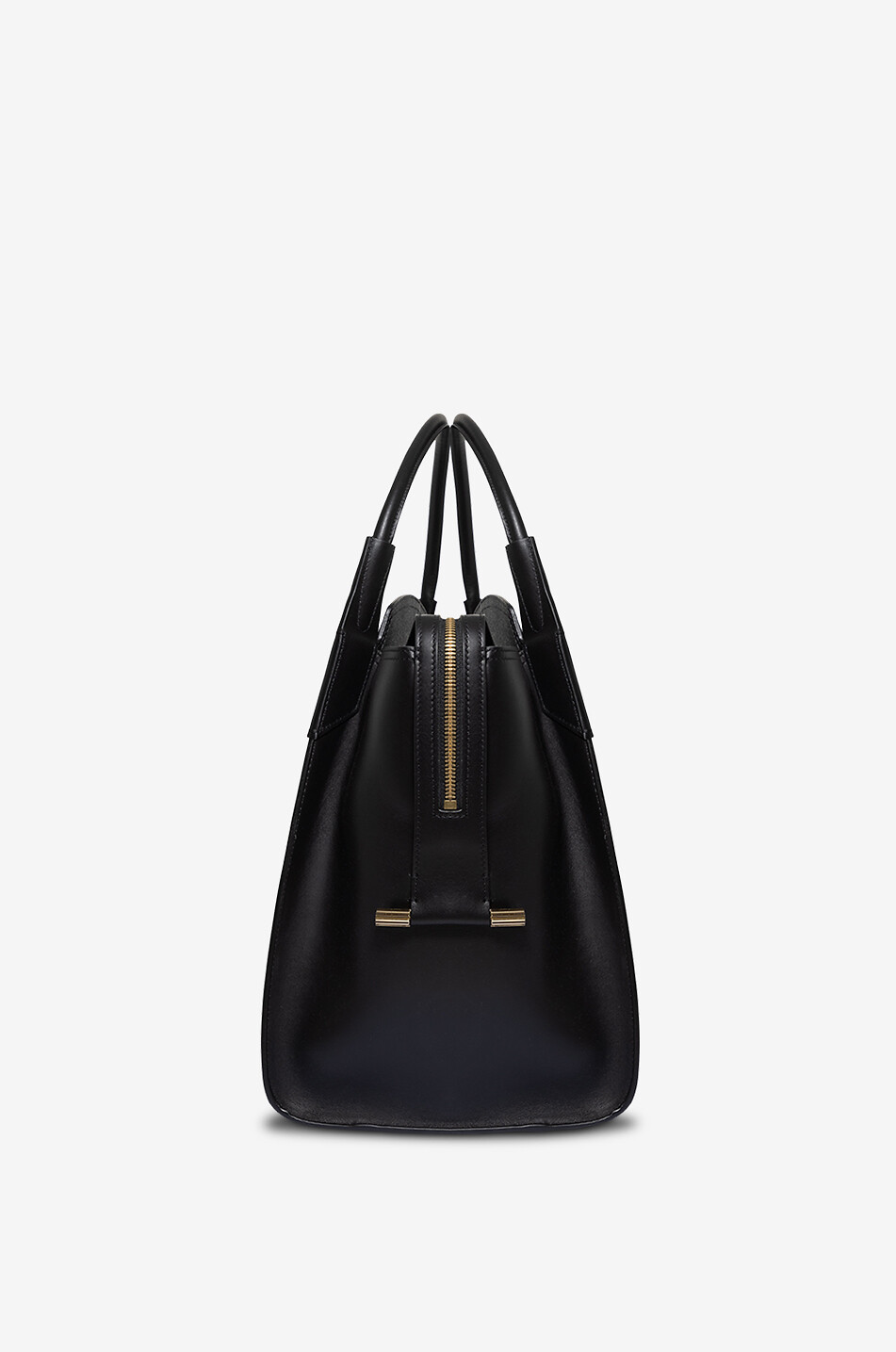 Handtasche aus glattem und genarbtem Leder Victoria