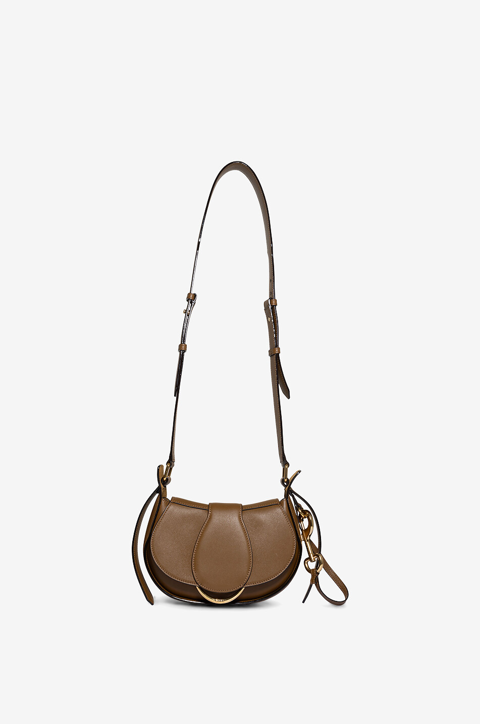 CHLOE Schultertasche aus Glattleder Chloé Ride Small Damen DUNKLES KHAKI 1