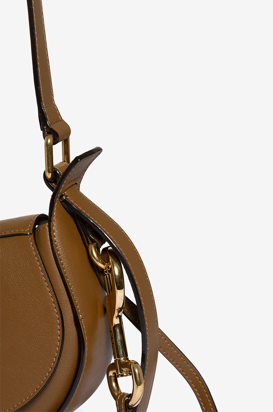 CHLOE Schultertasche aus Glattleder Chloé Ride Small Damen DUNKLES KHAKI 5
