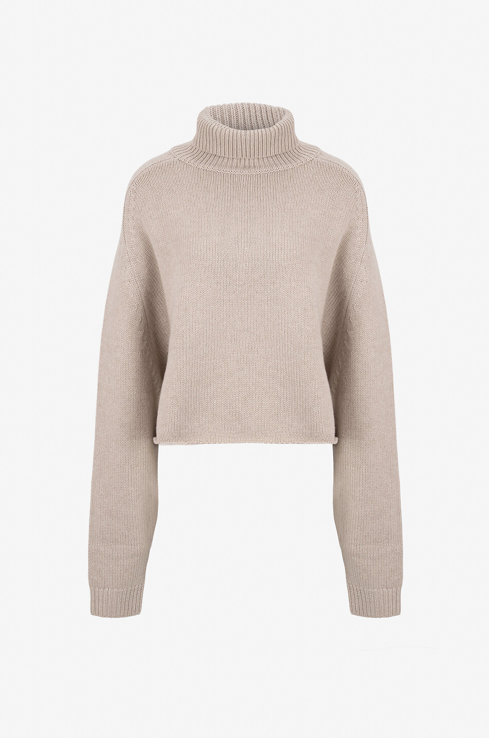 LISA YANG Pullover mit Stehkragen aus Kaschmir Cathie Damen Hellbeige 1