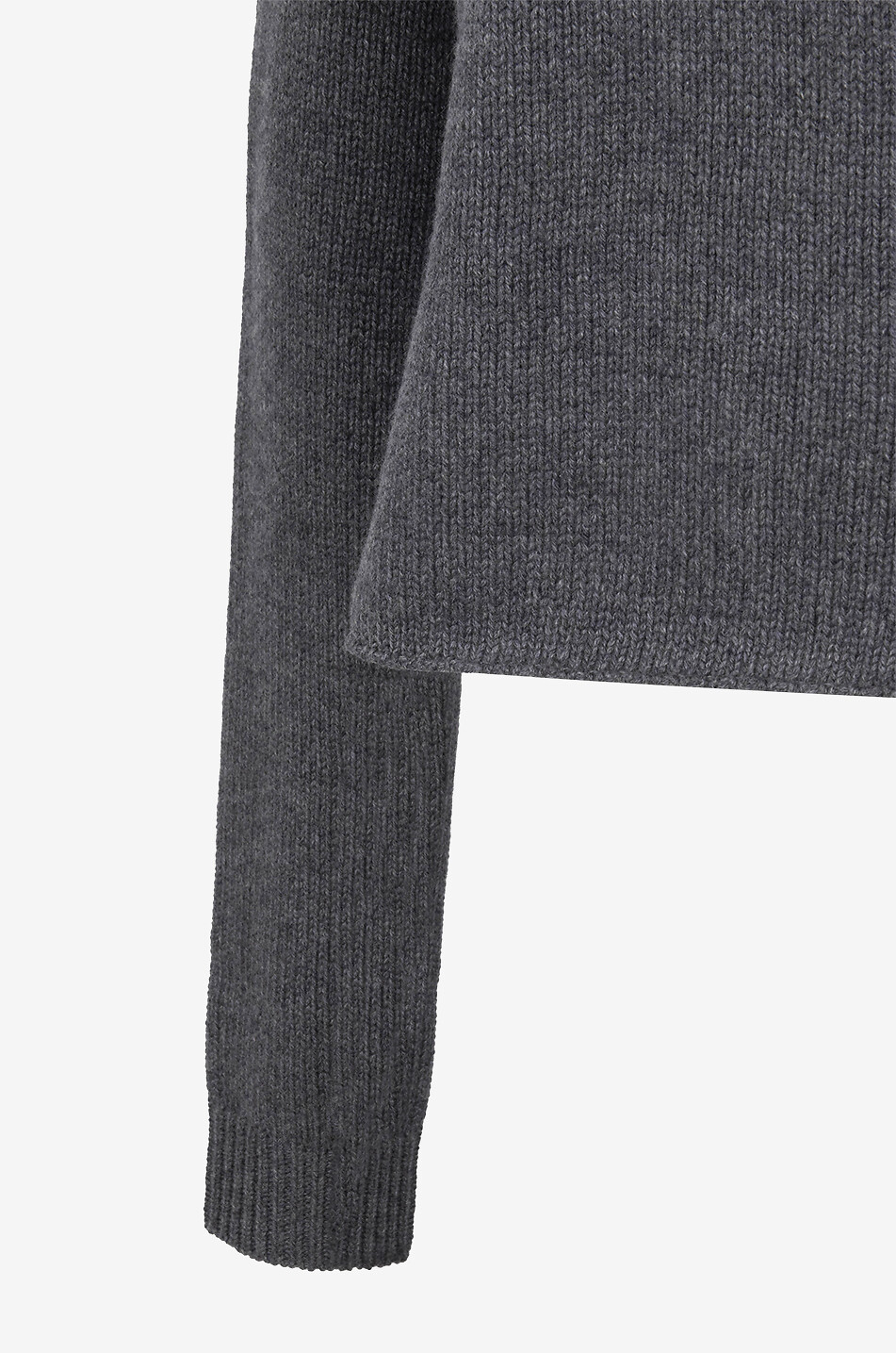 LISA YANG Pullover mit Rundhalsausschnitt aus Kaschmir Karine Damen DUNKELGRAU 3